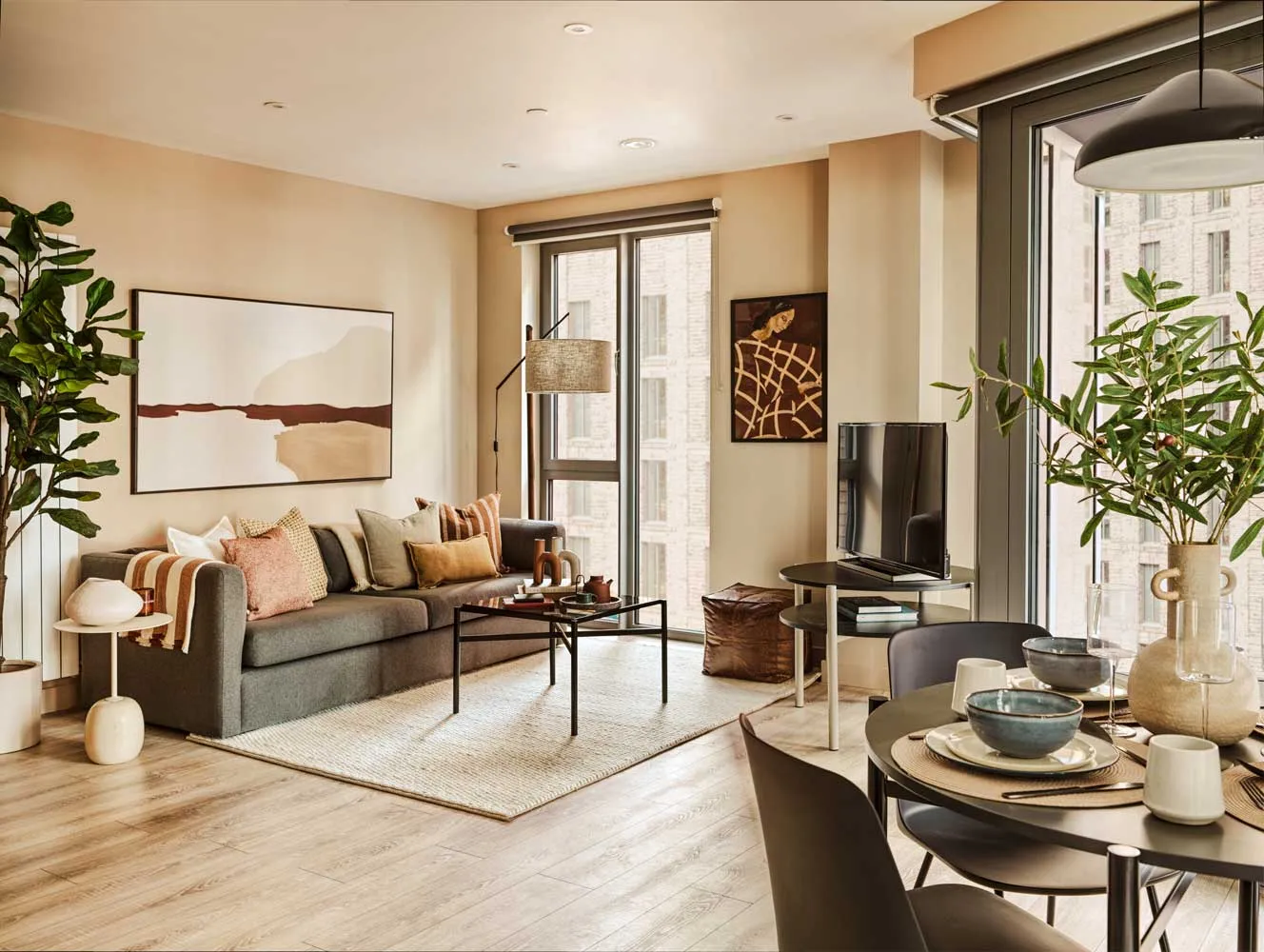 1 Bedroom Apartment - Open plan living area